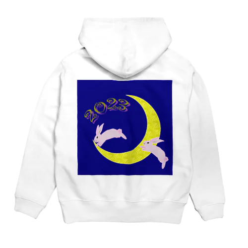 うさぎ年　2023　ピンク・ラビット Hoodie