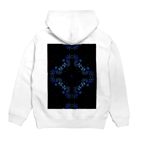 麻柄点描画 Hoodie