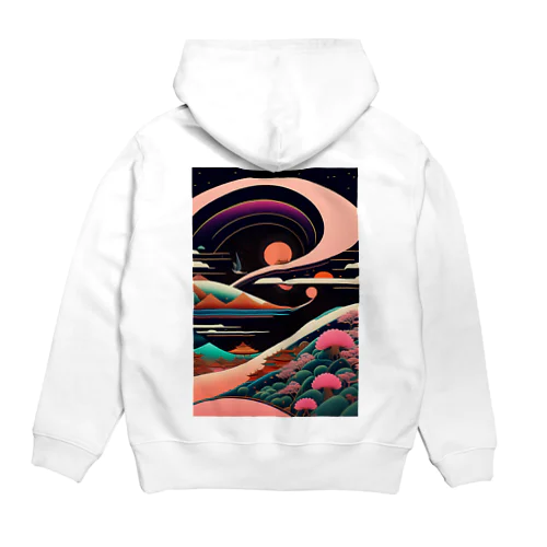 レトロでエモい"lofiアート"【浮世絵サイバーパンクシティ】 Hoodie