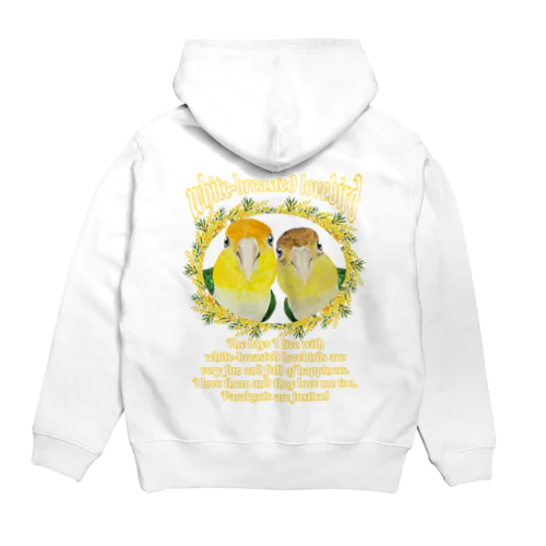 034 シロハラインコpairs Justice! Hoodie