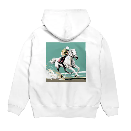 練習に励む芦毛の怪物くん Hoodie