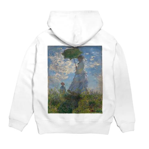 散歩、日傘をさす女性 / Woman with a Parasol - Madame Monet and Her Son Hoodie