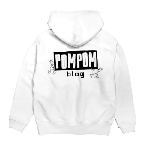 Pom Pom Blog Logo 1st（black） パーカー