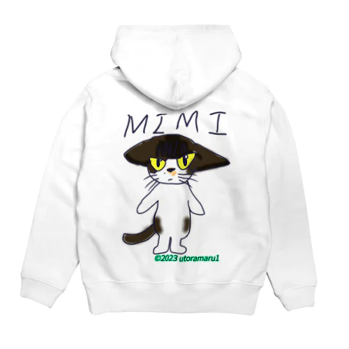 イカ耳にゃんこ Hoodie