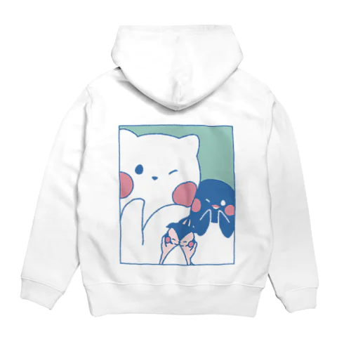 かわいいポーズのしろぎんしま Hoodie