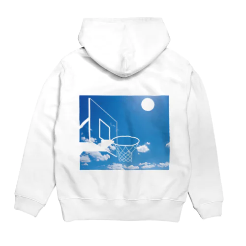 青空とバスケットゴール Hoodie