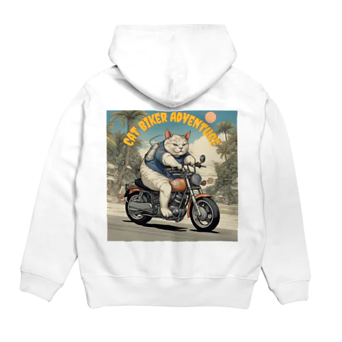 キャットバイカー Hoodie