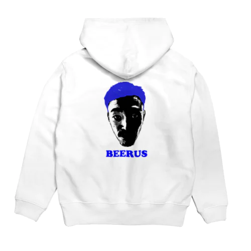 THE BEERUS FACE  ブルー Hoodie