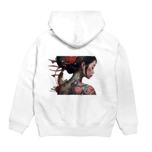 和彫り美しい女性 Hoodie