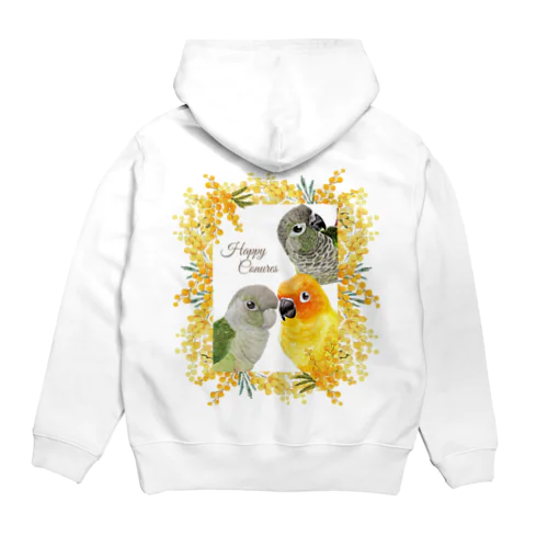 083 Happy Conures ミモザ Hoodie