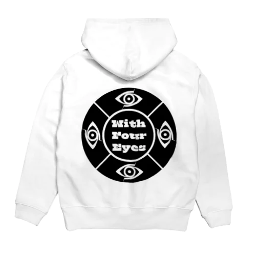 With Four Eyes サークル Hoodie