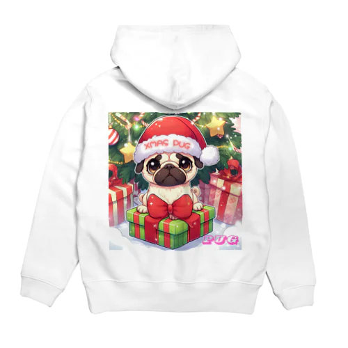 Xmas PUG パーカー