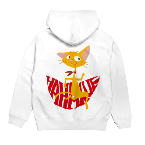 猫のやあやあ　跳ねる　トップス Hoodie