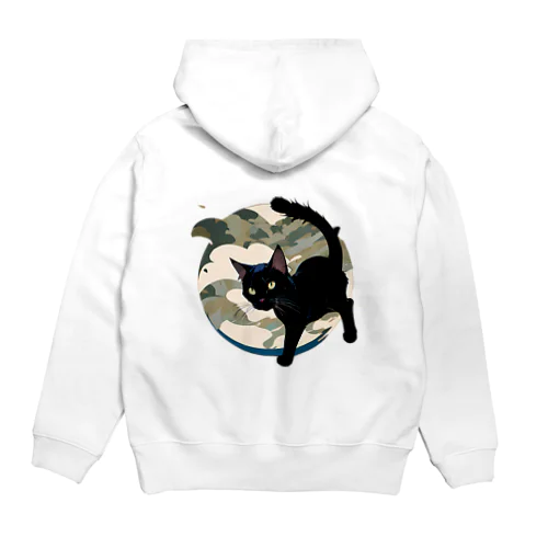 黒猫×カモ Hoodie