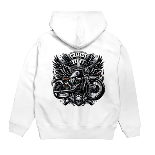 Rebel Ride: ビンテージバイカー Hoodie