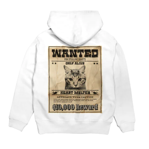 WANTED ハート泥棒（舌をだす猫） Hoodie