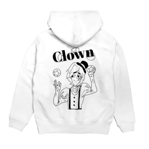 【ジャグラー】モノクロ クラウン･スペード Hoodie