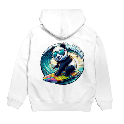 Blue SHORELINE サーフパンダ Hoodie