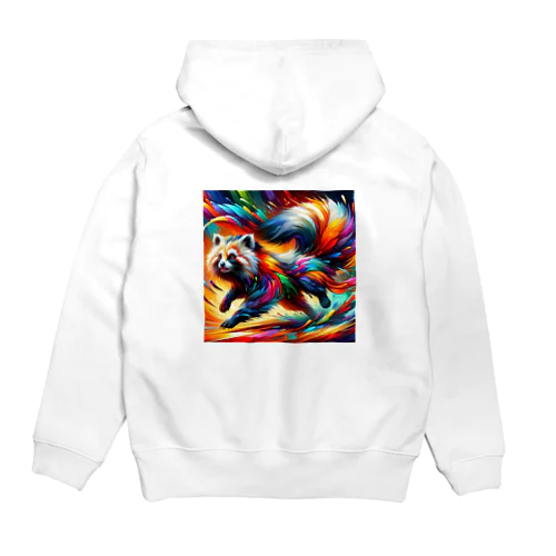 躍動するたぬき Hoodie