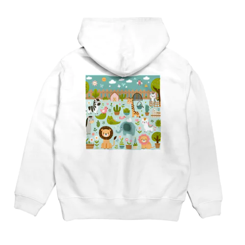 ワクワク動物園の愉快な仲間たち♪ Hoodie