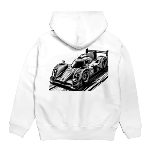 シャープなデザインのスポーツカー Hoodie