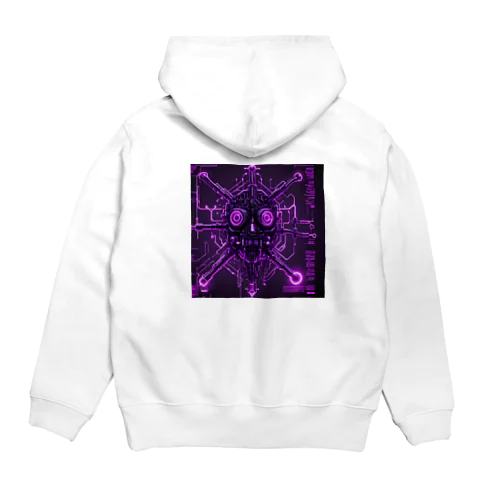 サイバーパンク髑髏 Hoodie