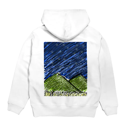 山と夜空 Hoodie