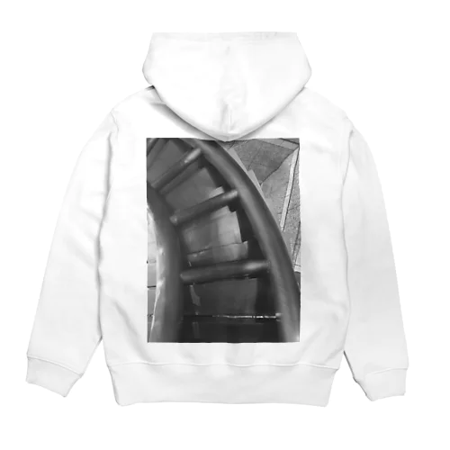 階段 モノクロ Hoodie