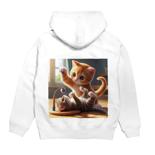 遊ぶにゃんこNo.6 Hoodie