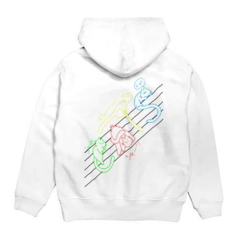 ネコ文字 Hoodie