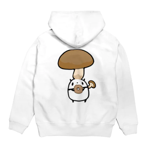 シイタケに侵食されるパンダ Hoodie