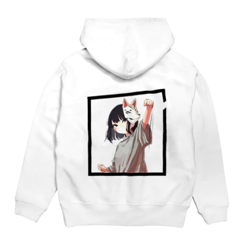 狐面少女の枠なぐり👊 Hoodie