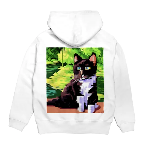 Fresh greenery and cat！ Hoodie