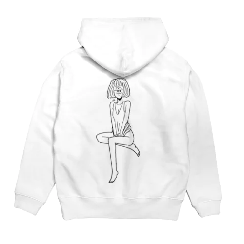 タンクトップガール Hoodie