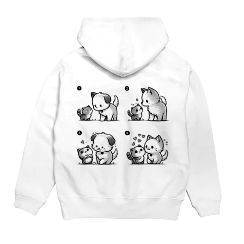 いぬさんとねこさん Hoodie