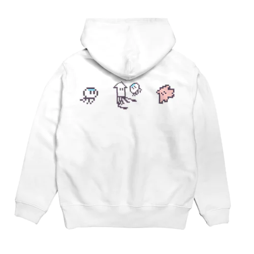 ドット海洋生物 Hoodie