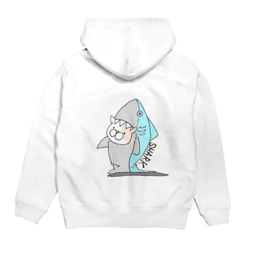 サメになりたかったヌコ(カラー) Hoodie