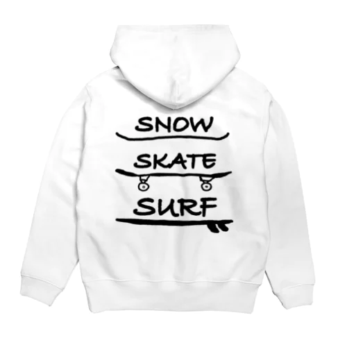 Snow Skate Surf パーカー