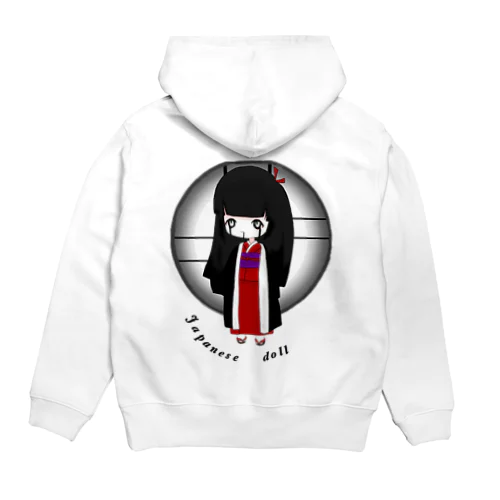 japanese doll Back print Hoodie