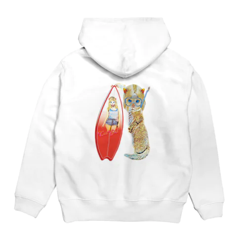 サーファーCAT GIRL Hoodie