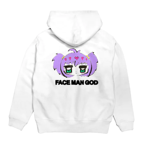 FACE MAN GODちゃん(Purple) Hoodie