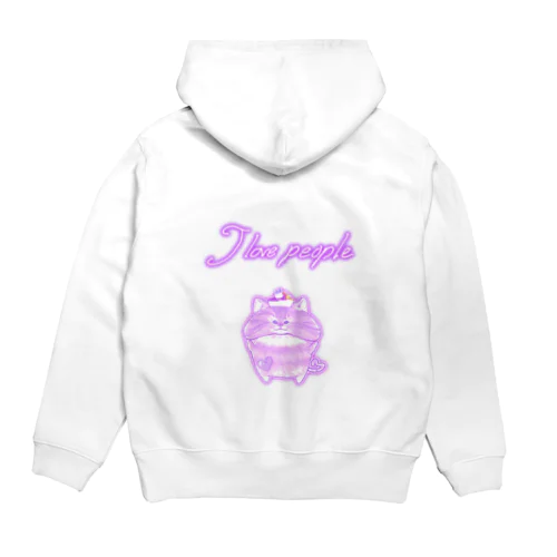 《ネオンシリーズ》＊I love purple*きじとら＊ Hoodie