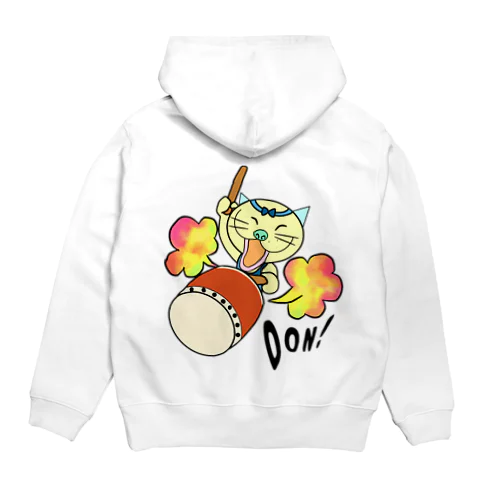 太鼓のドラ　背面プリント Hoodie