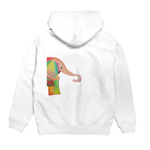 カラフルなゾウグッズ Hoodie