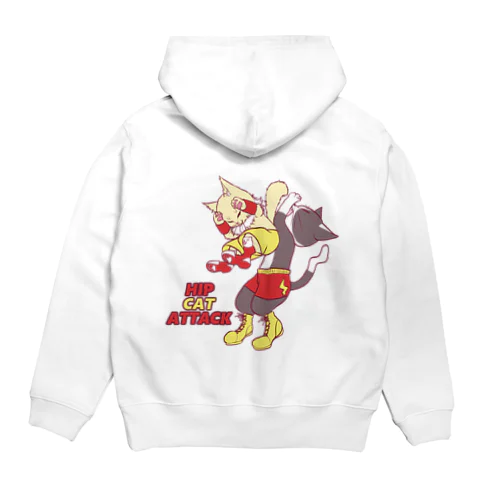 プロレスにゃんこ☆ヒップアタック~プロレス衣装カラーver~ Hoodie