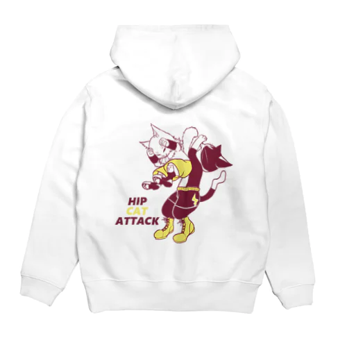 プロレスにゃんこ☆ヒップアタック~プロレス衣装単色ver~ Hoodie