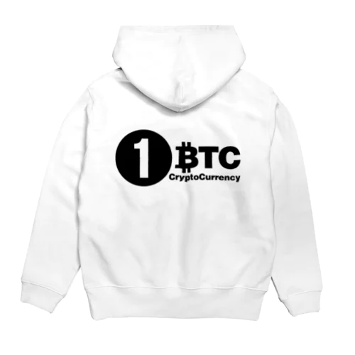 1BTC(Black-Logo) パーカー