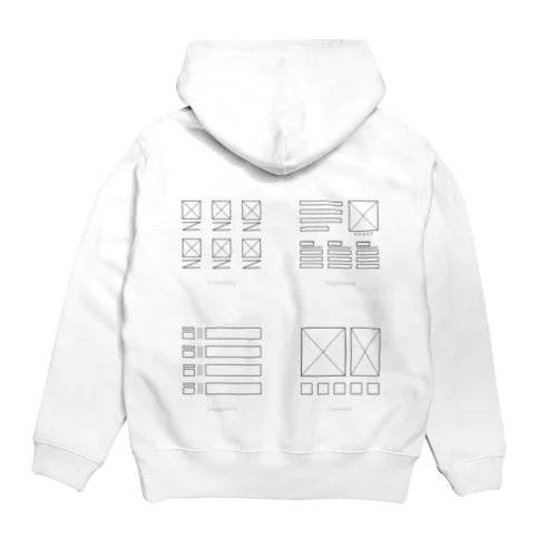 デザインの4大原則 4DesignPrinciples 前面 Hoodie