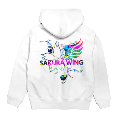 SAKURA WINGロゴ カラフル Hoodie