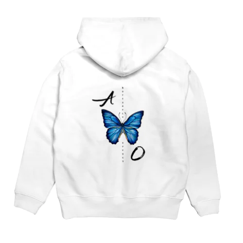 青い蝶　BUTTERFLY  EFFECT Hoodie